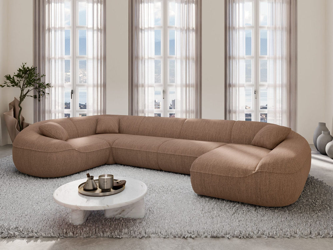 XL Stoff Wohnlandschaft Solmare U-Form