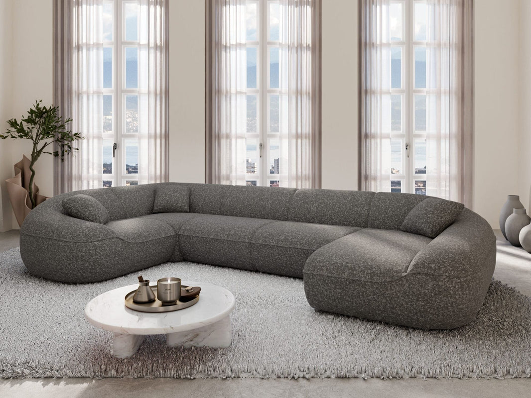 XL Stoff Wohnlandschaft Solmare U-Form