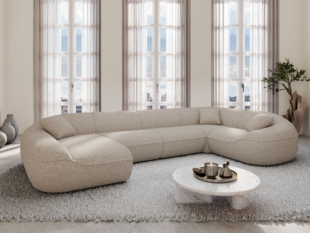 XL Stoff Wohnlandschaft Solmare U-Form
