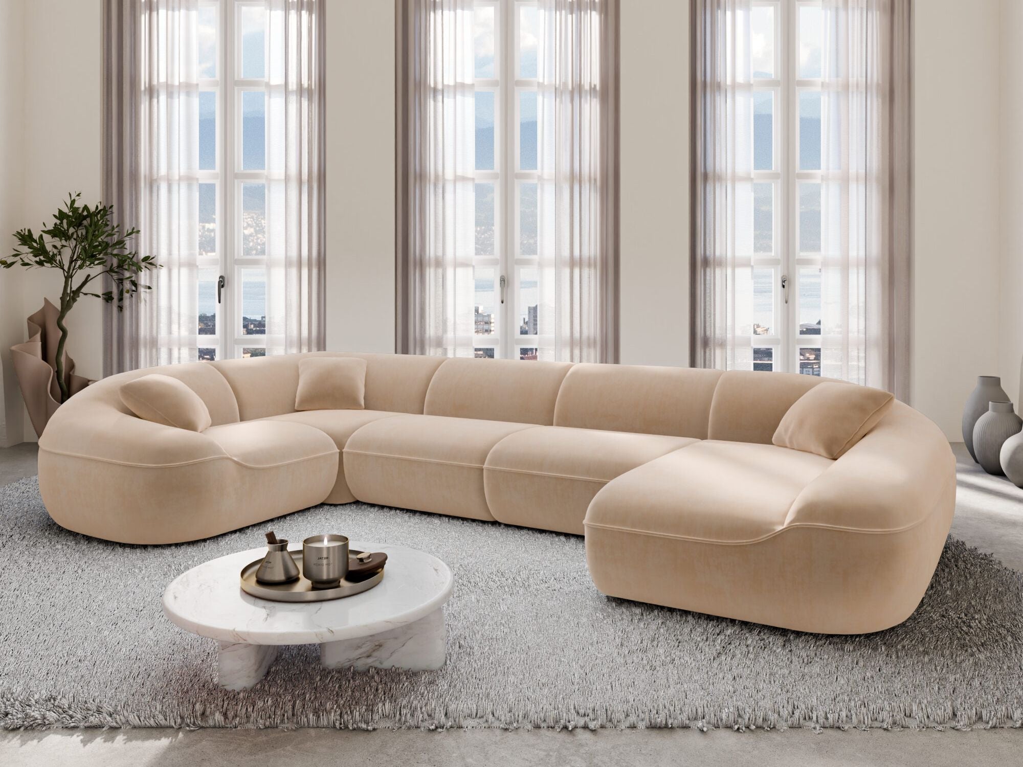 Polster Wohnlandschaft Solmare XL U-Form