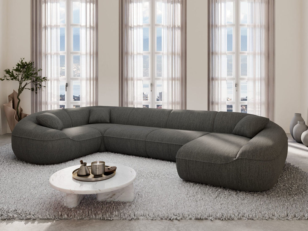 XL Stoff Wohnlandschaft Solmare U-Form