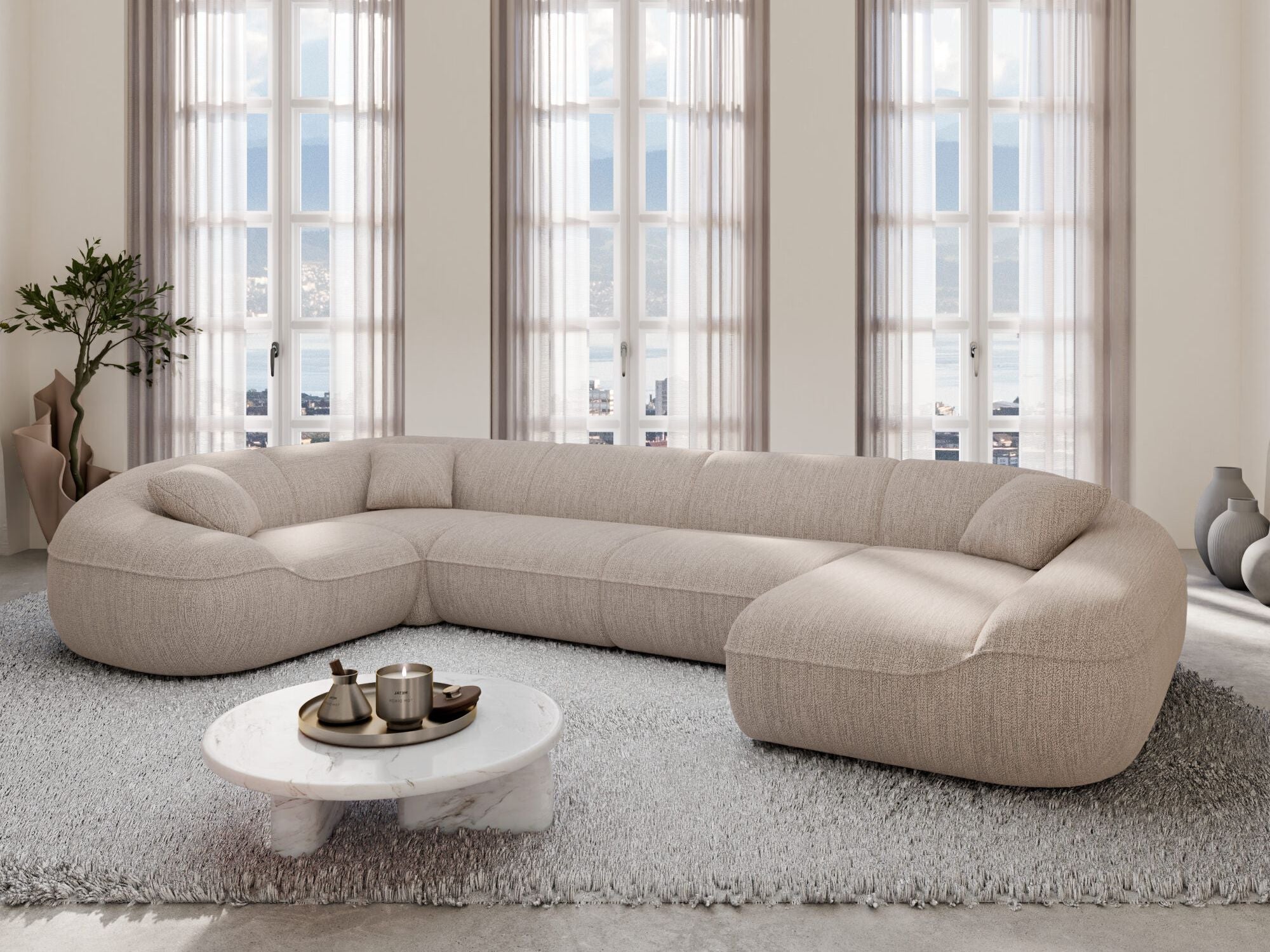 Polster Wohnlandschaft Solmare XL U-Form