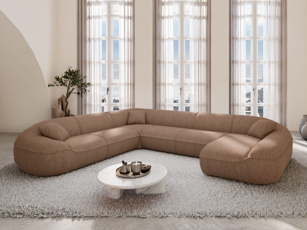 XXL Stoff Wohnlandschaft Solmare U-Form