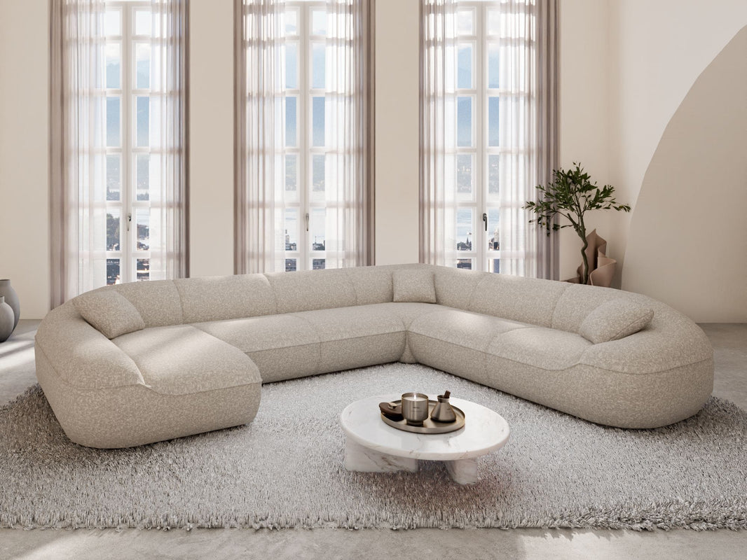XXL Stoff Wohnlandschaft Solmare U-Form