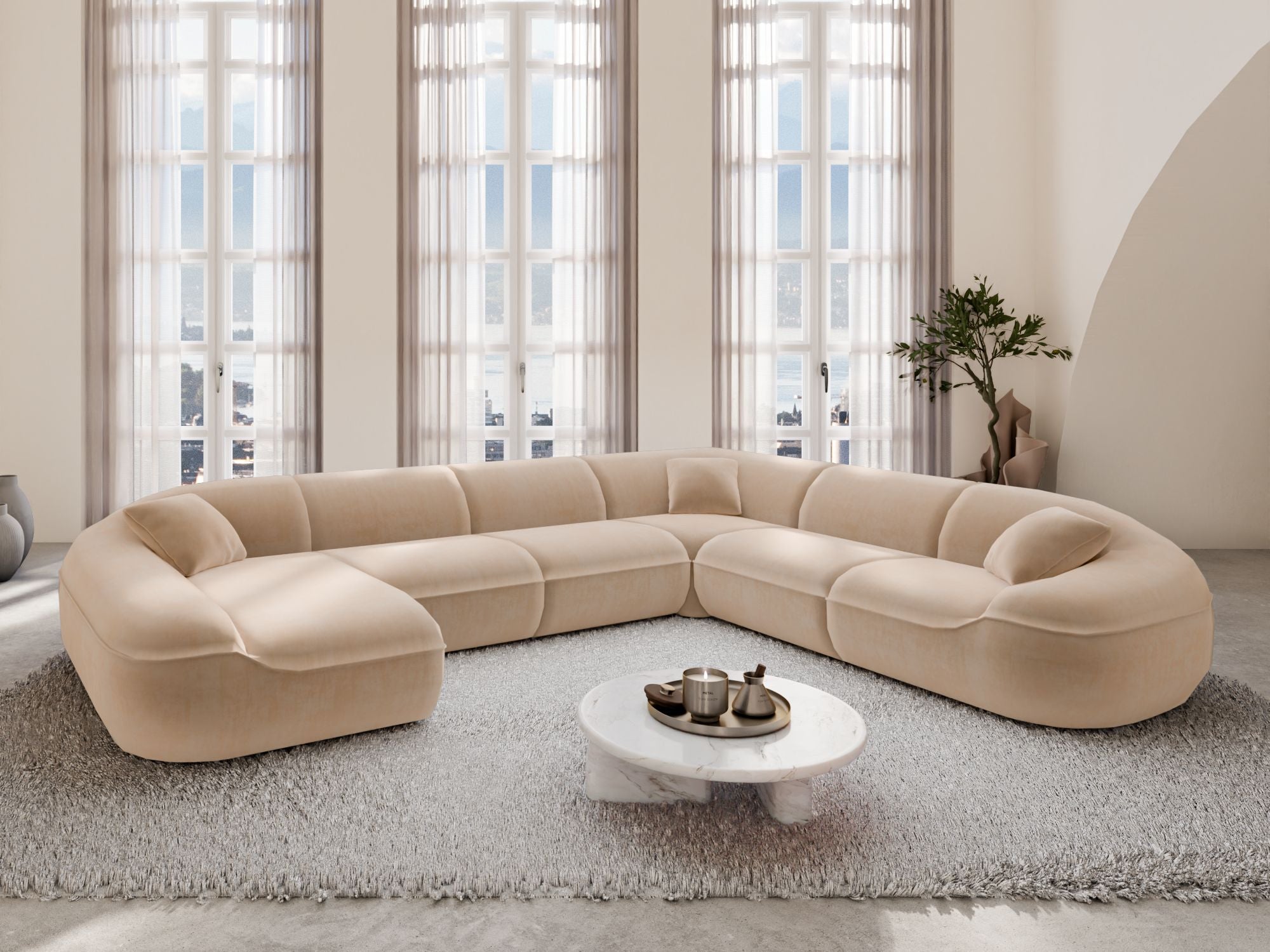 Polster Wohnlandschaft Solmare XXL U-Form