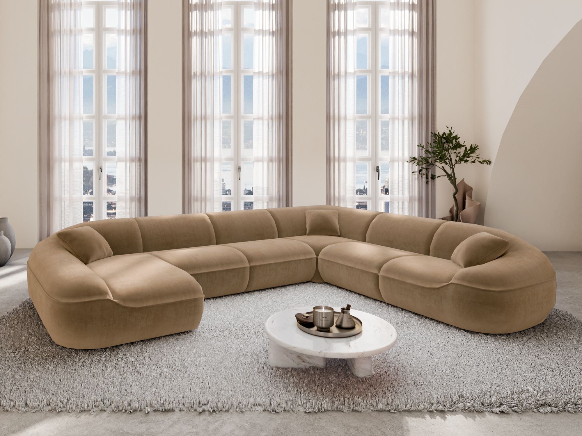 Polster Wohnlandschaft Solmare XXL U-Form