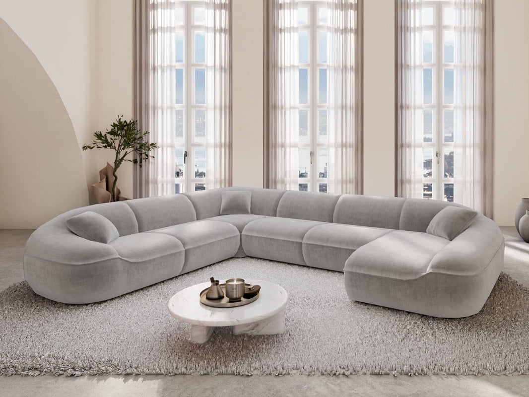 XXL Stoff Wohnlandschaft Solmare U-Form