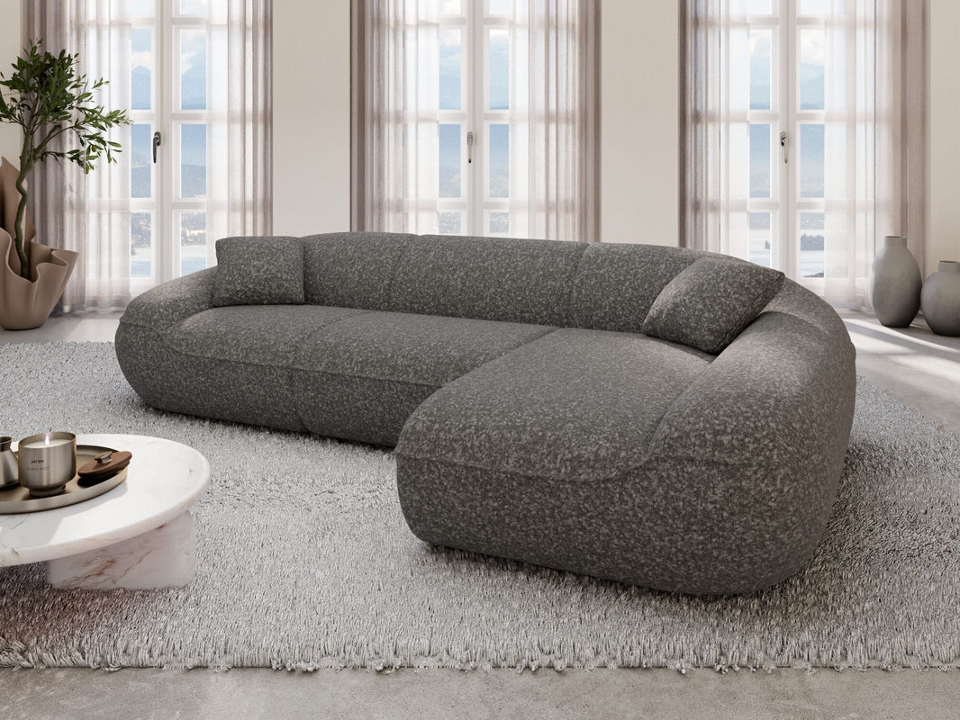 Ecksofa Solmare L Form aus Stoff
