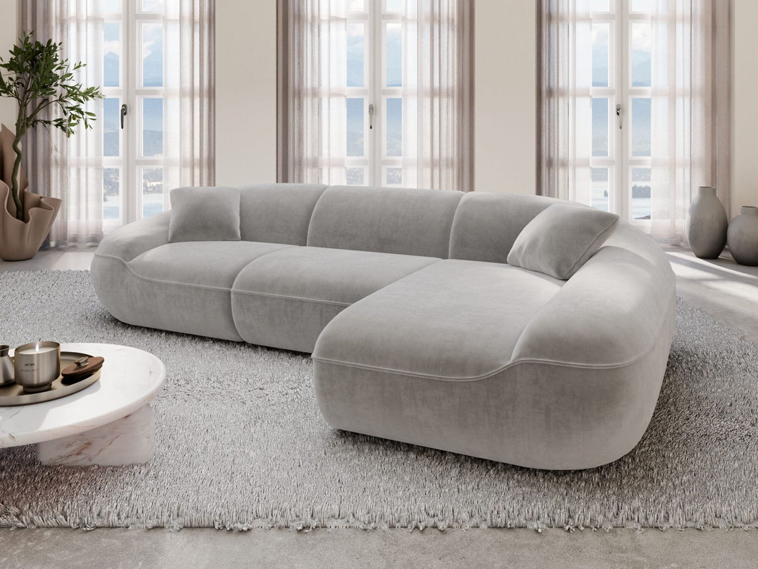Ecksofa Solmare L Form aus Stoff
