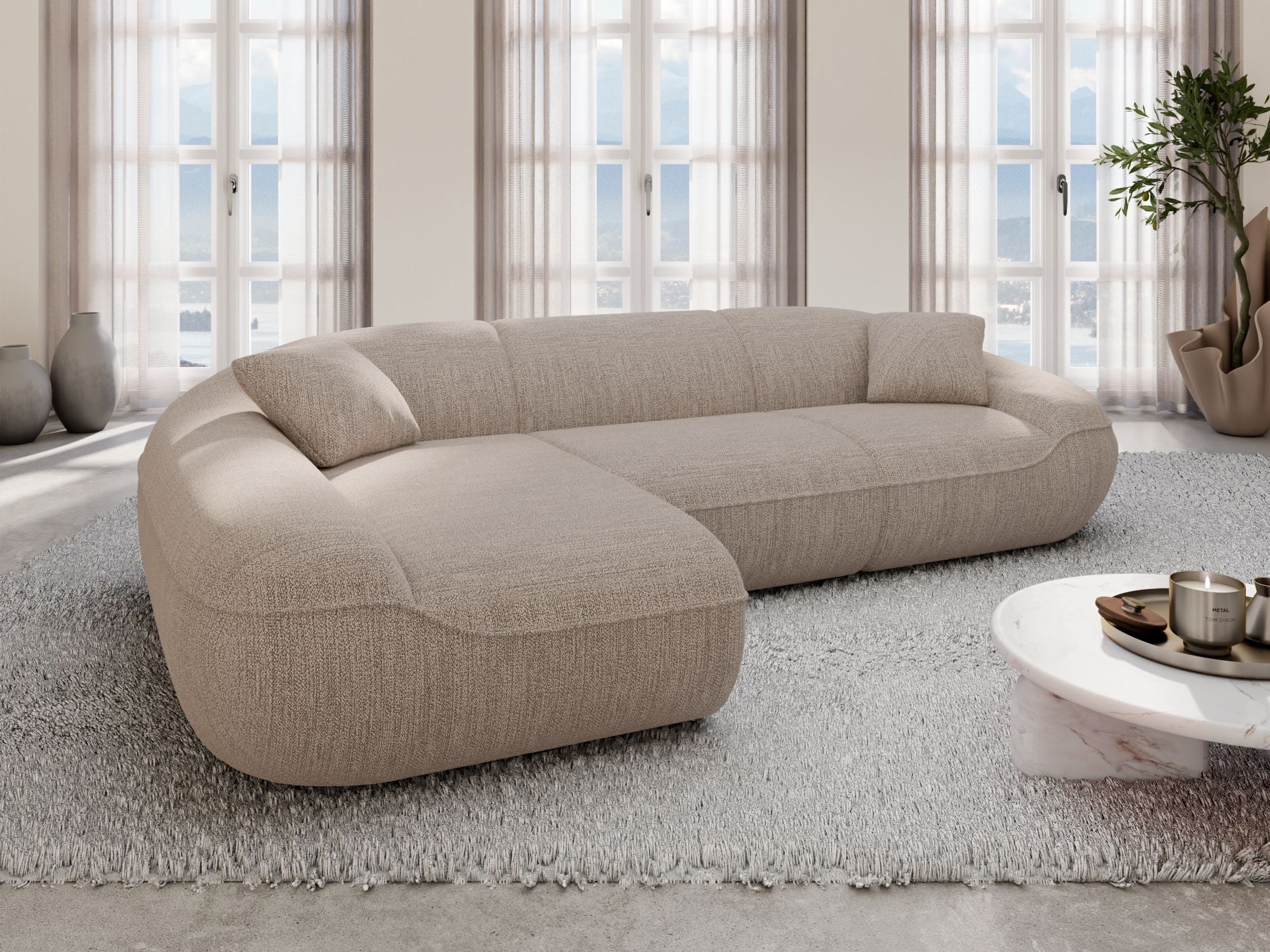Polster Ecksofa Solmare L-Form kurz