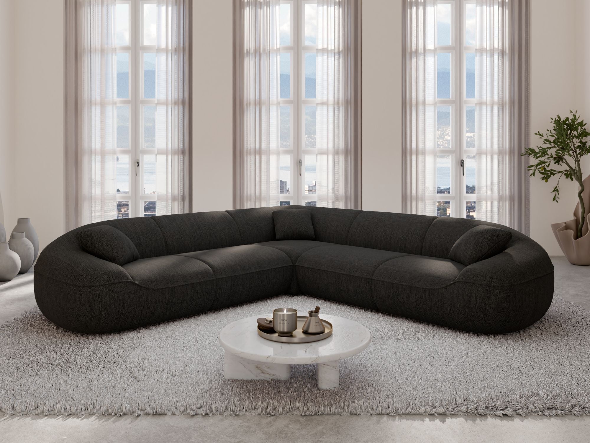 Polster Ecksofa Solmare L Form