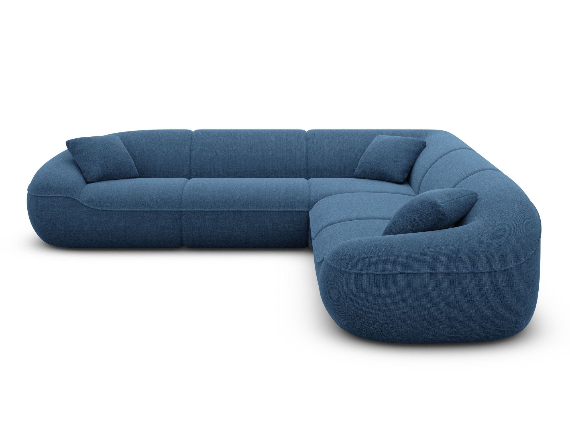 Stoff Ecksofa Solmare L Form dunkelblau