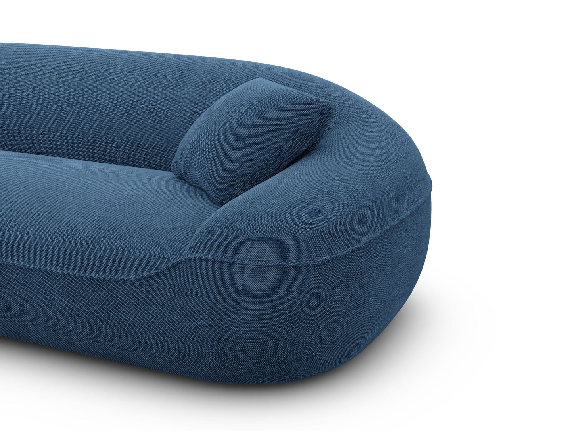Stoff Ecksofa Solmare L Form dunkelblau