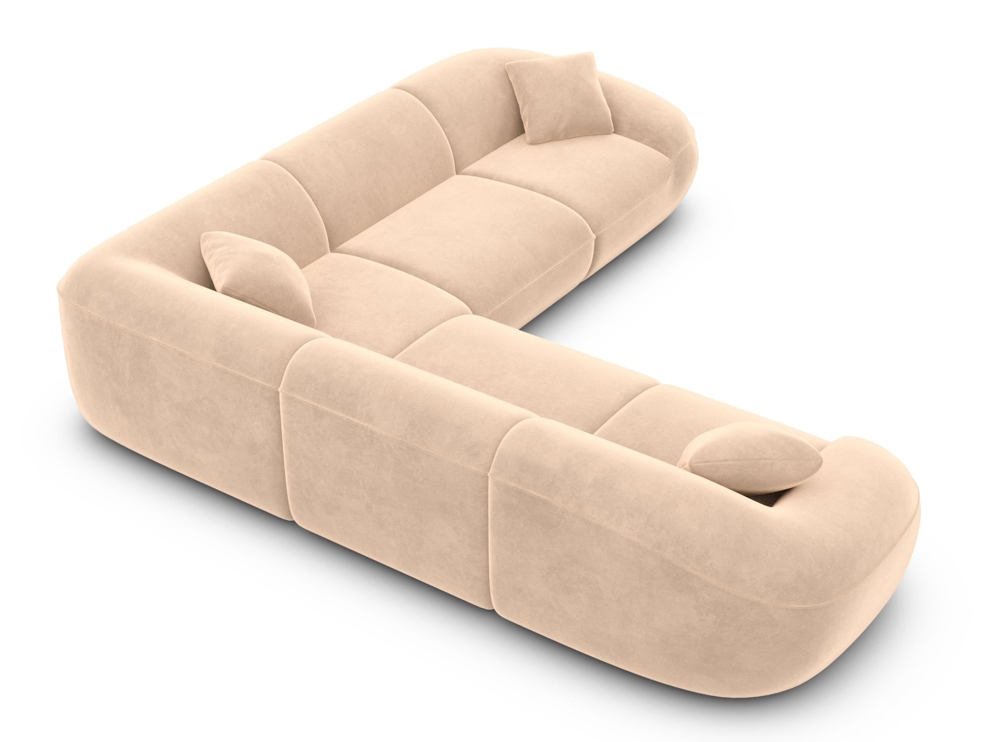 Polster Ecksofa Solmare L Form Beige