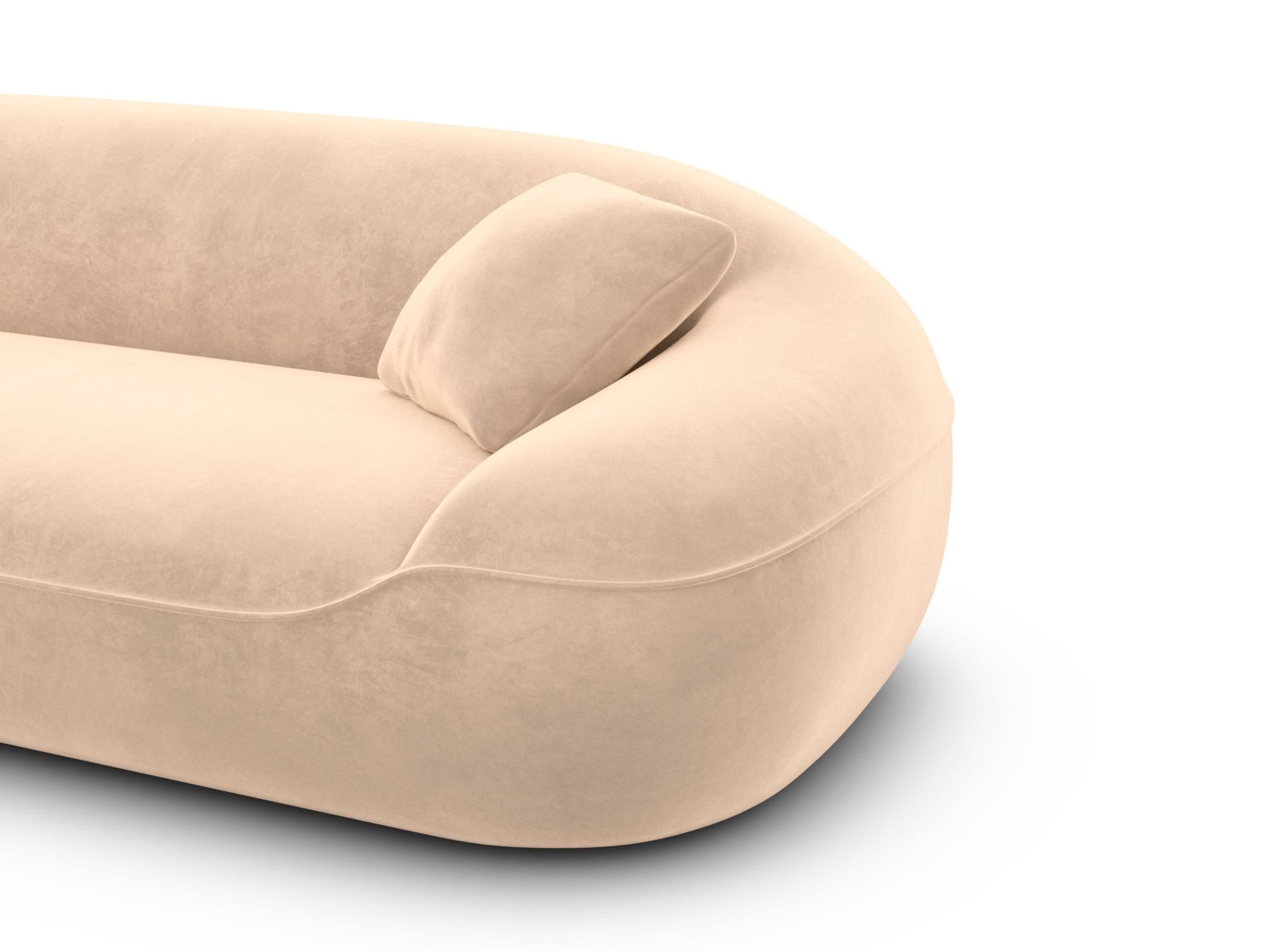 Polster Ecksofa Solmare L Form Beige