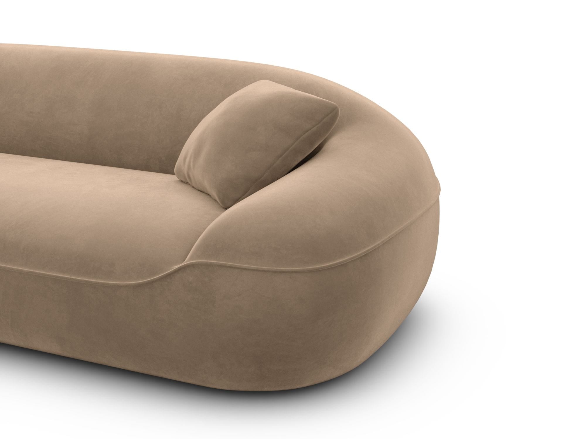 Stoff Ecksofa Solmare L Form braun