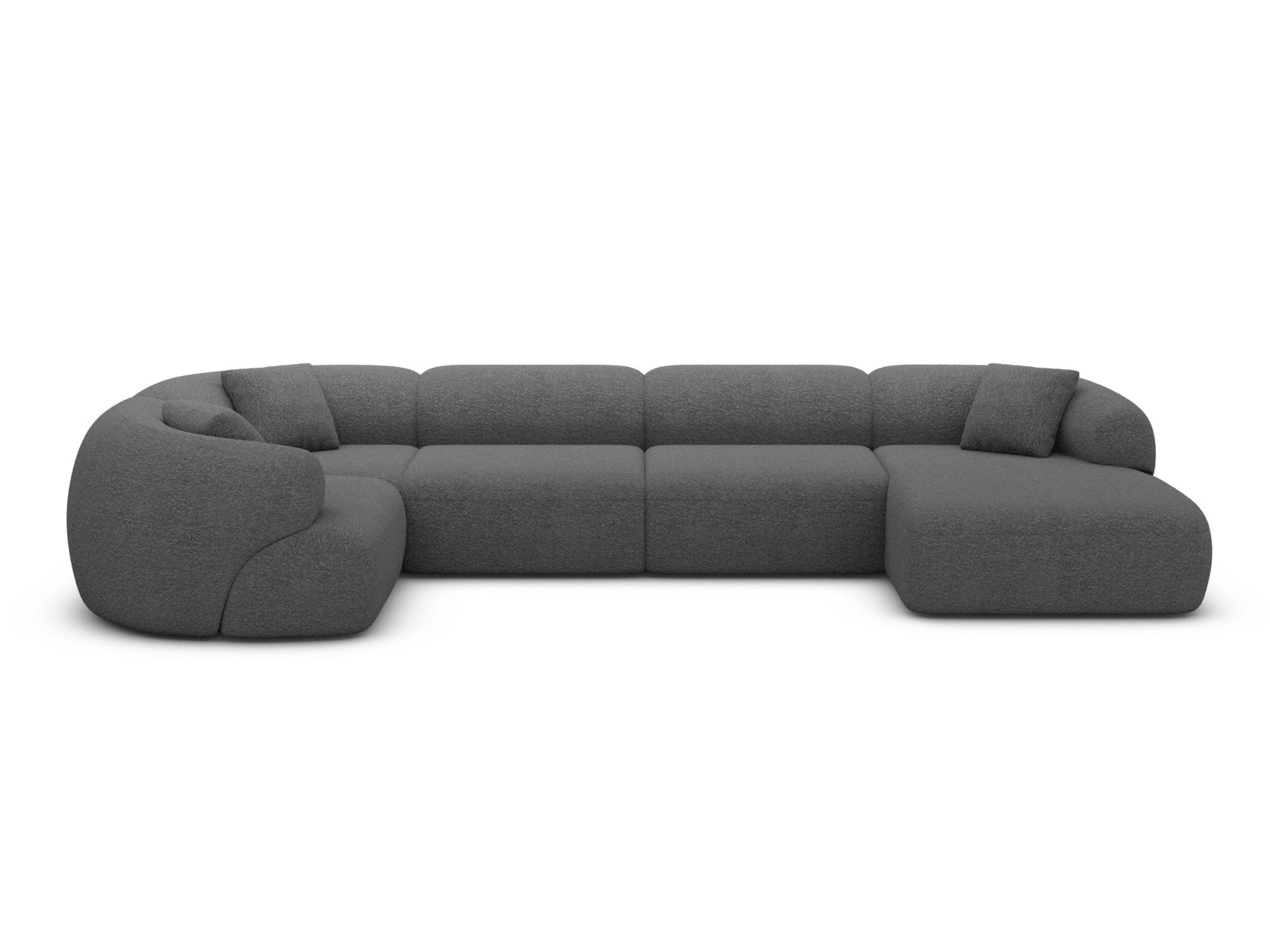 Wohnlandschaft Monteluna XL in Stoff graphite