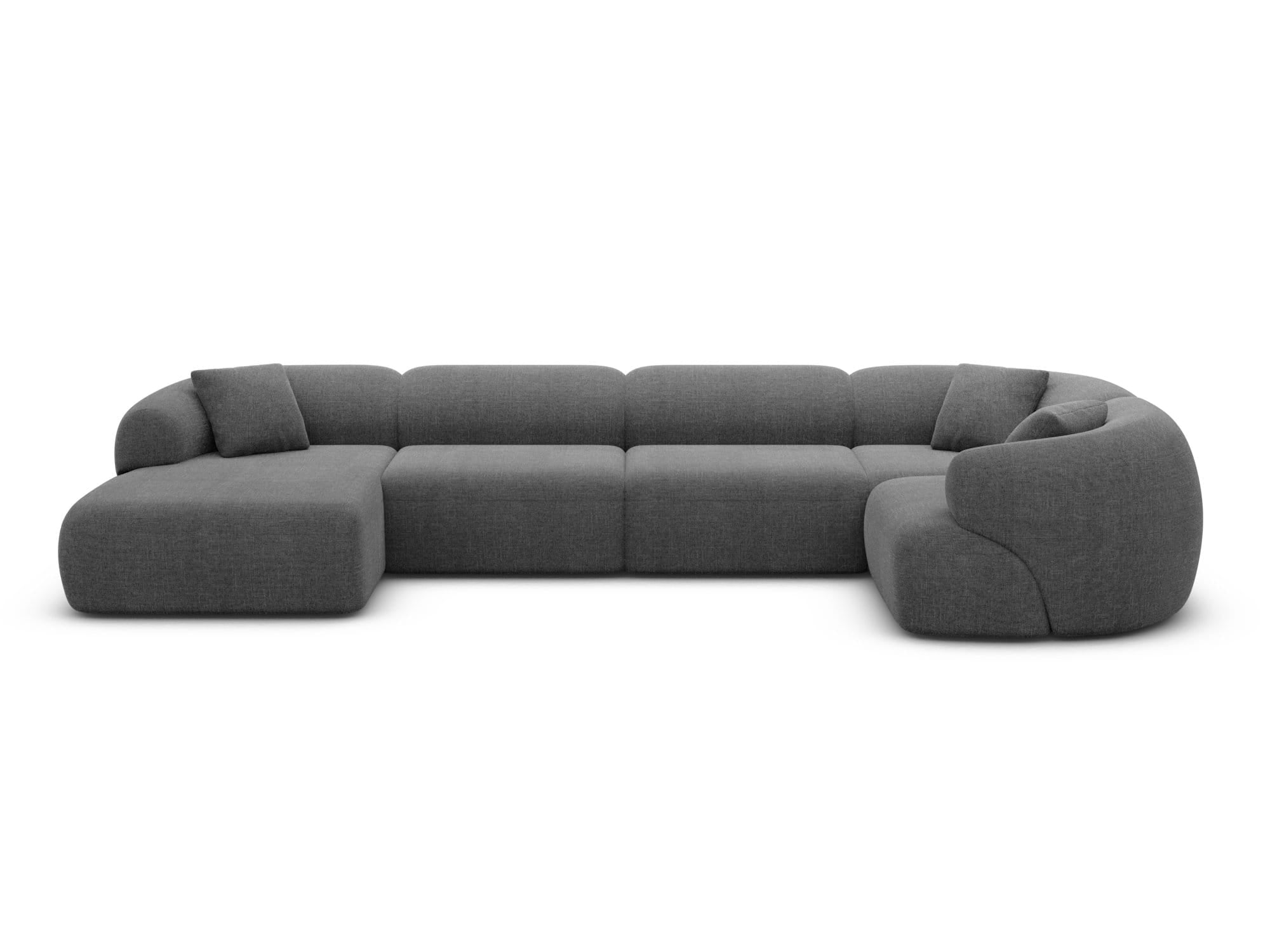 Wohnlandschaft Monteluna XL U-Form in Stoff Anthrazit