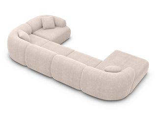 Wohnlandschaft Monteluna XL U-Form in Stoff Beige