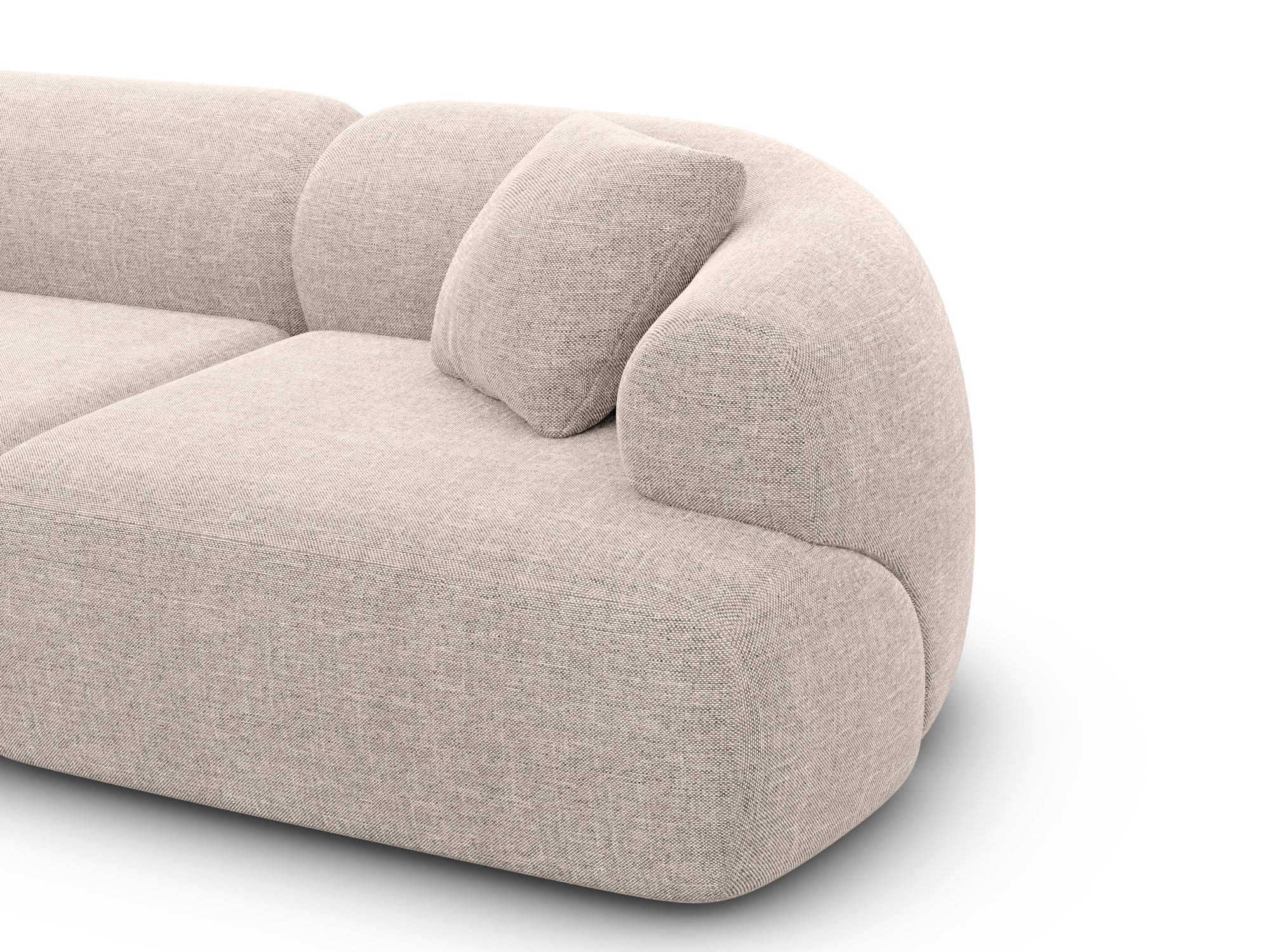 Wohnlandschaft Monteluna XL U-Form in Stoff Beige