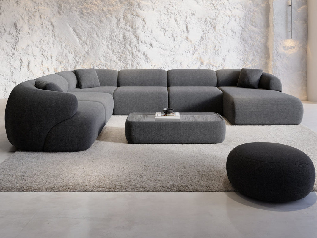 Wohnlandschaft Monteluna XXL U-Form in Stoff