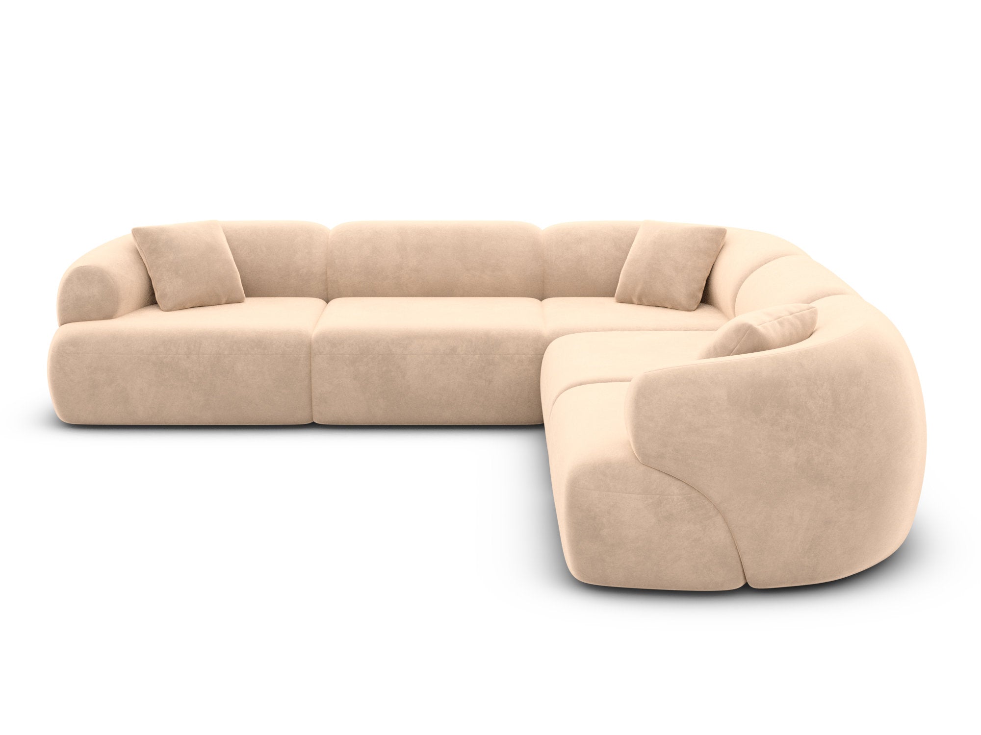 Polster Ecksofa Monteluna L Form Beige
