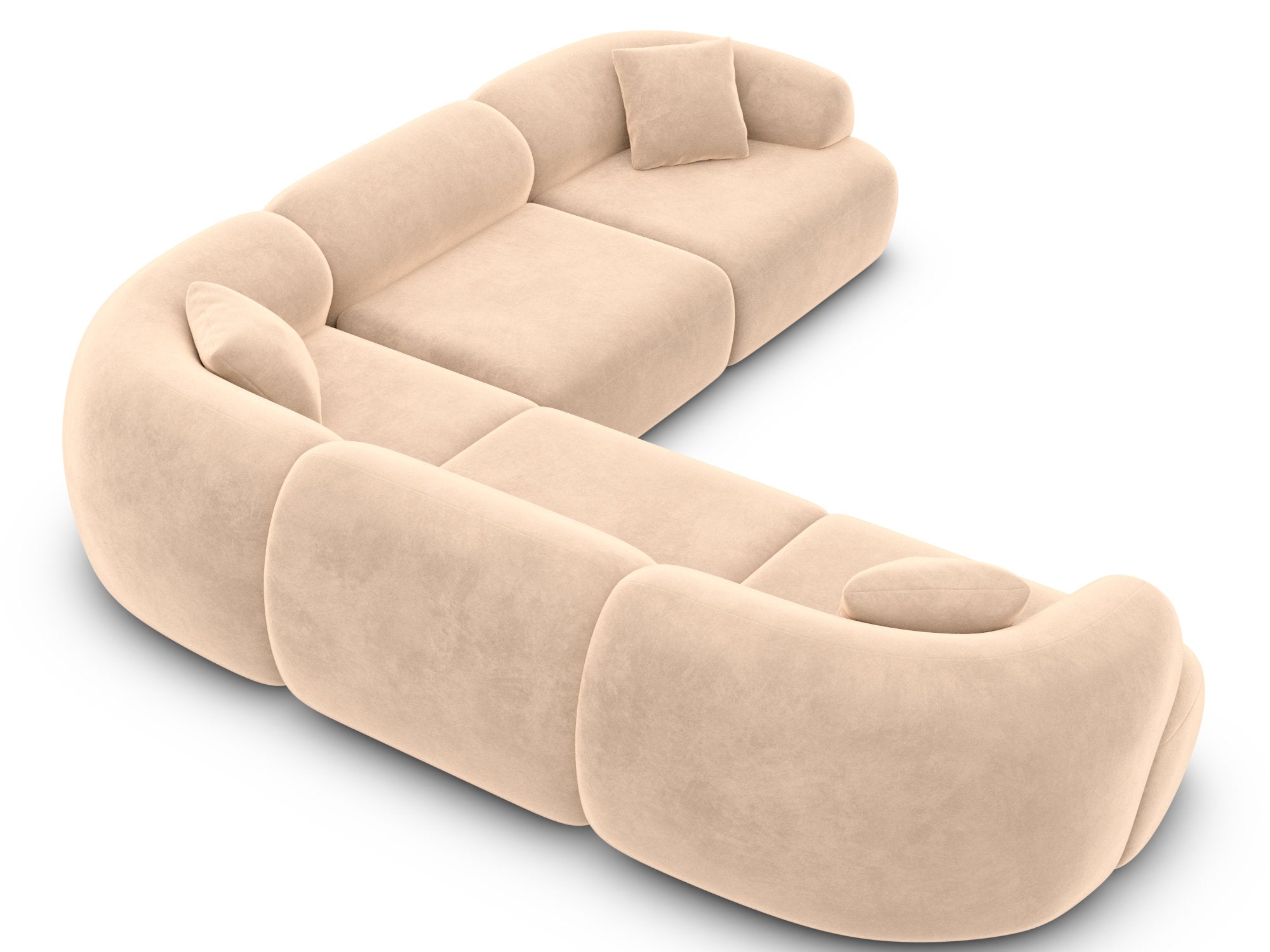 Polster Ecksofa Monteluna L Form Beige
