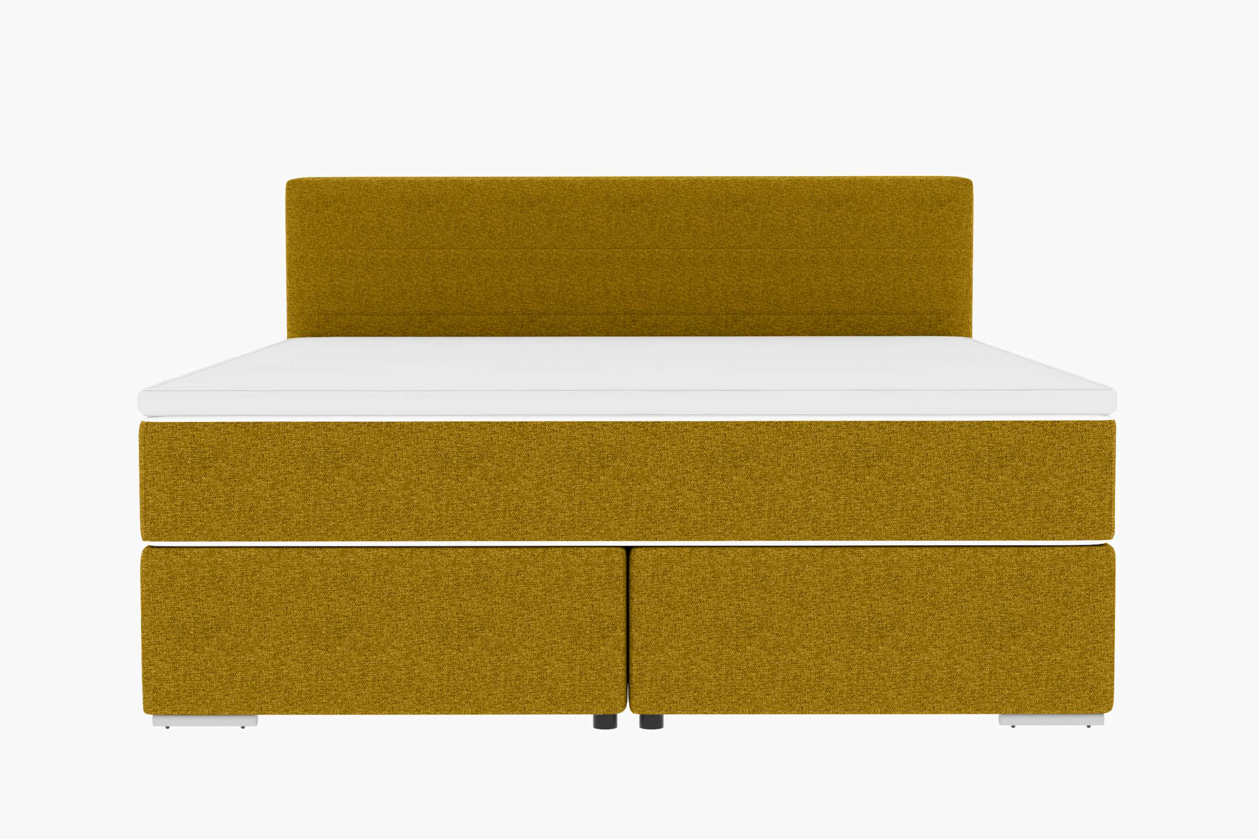 Boxspringbett Valerio Webstoff gelb