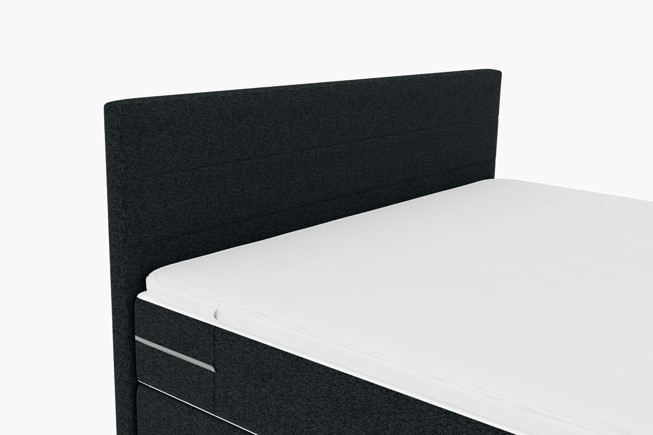 Boxspringbett Valerio Webstoff anthrazit