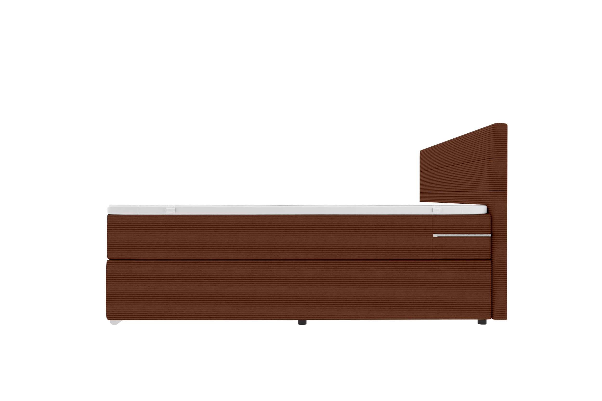 Boxspringbett Valerio Terracotta