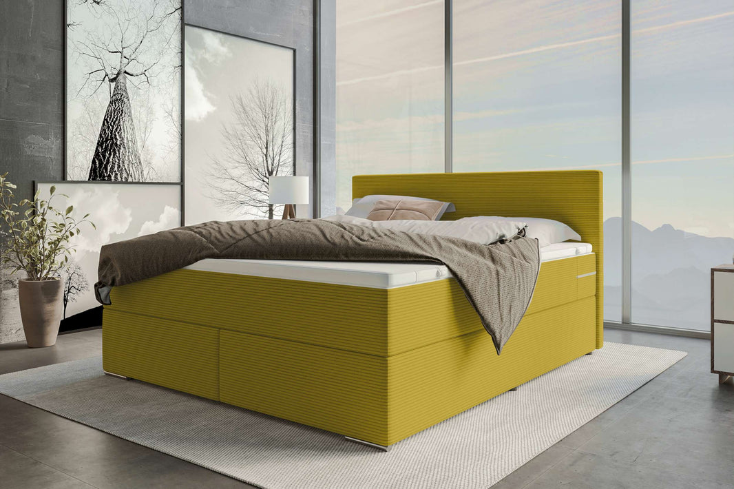 Boxspringbett Valerio Cordstoff