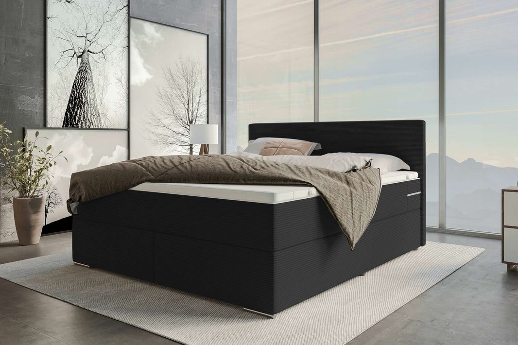 Boxspringbett Valerio Cordstoff