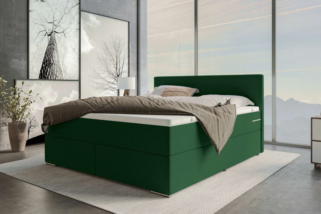 Boxspringbett Valerio Cordstoff