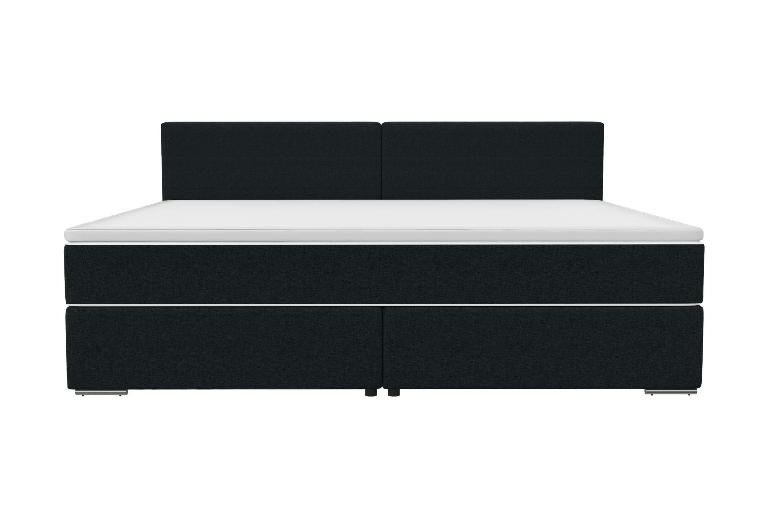 Boxspringbett Valerio Familienbett anthrazit
