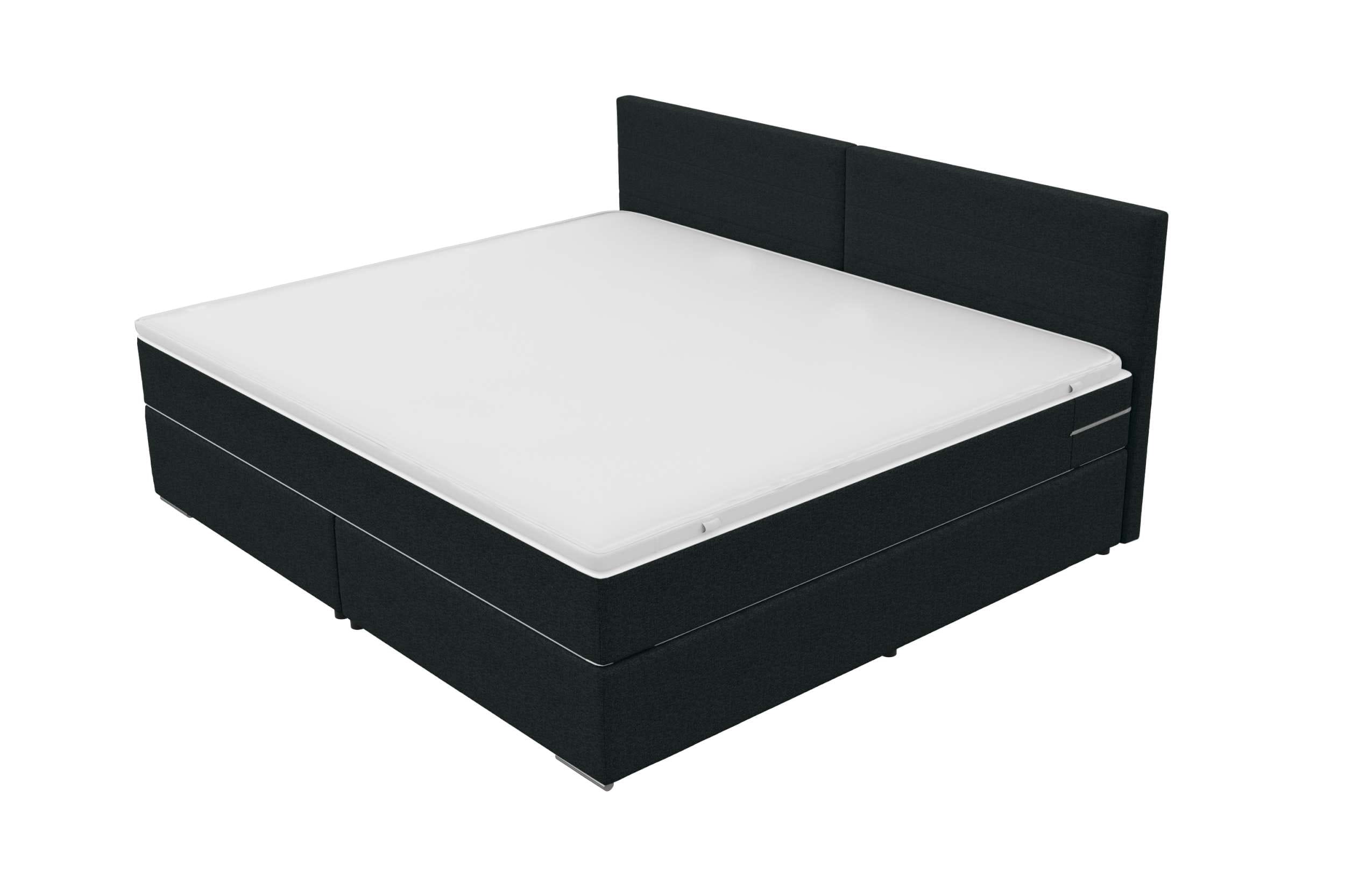 Boxspringbett Valerio Familienbett anthrazit