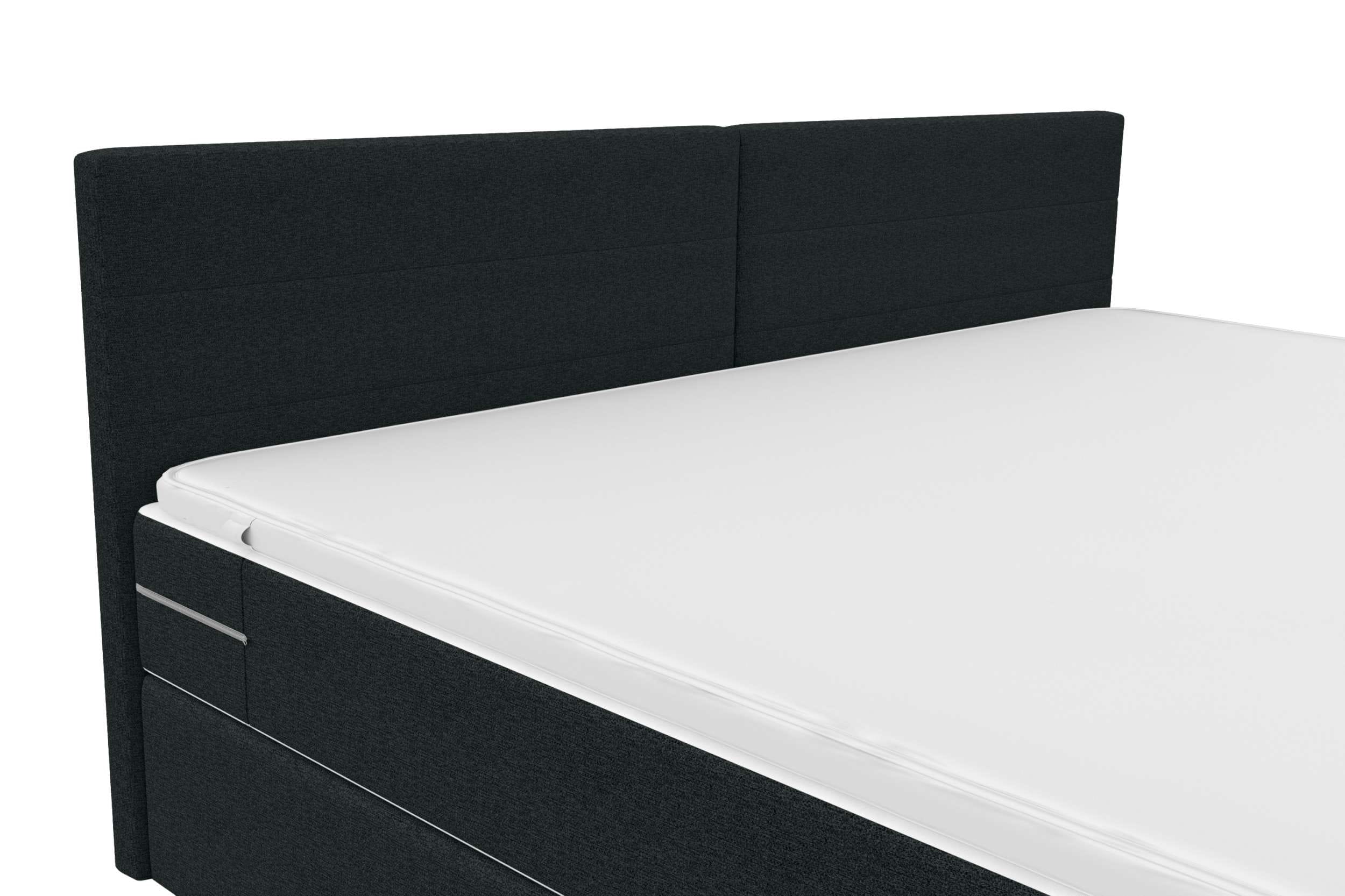 Boxspringbett Valerio Familienbett anthrazit