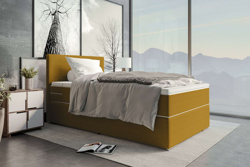 Boxspringbett Valerio Mini in Stoff