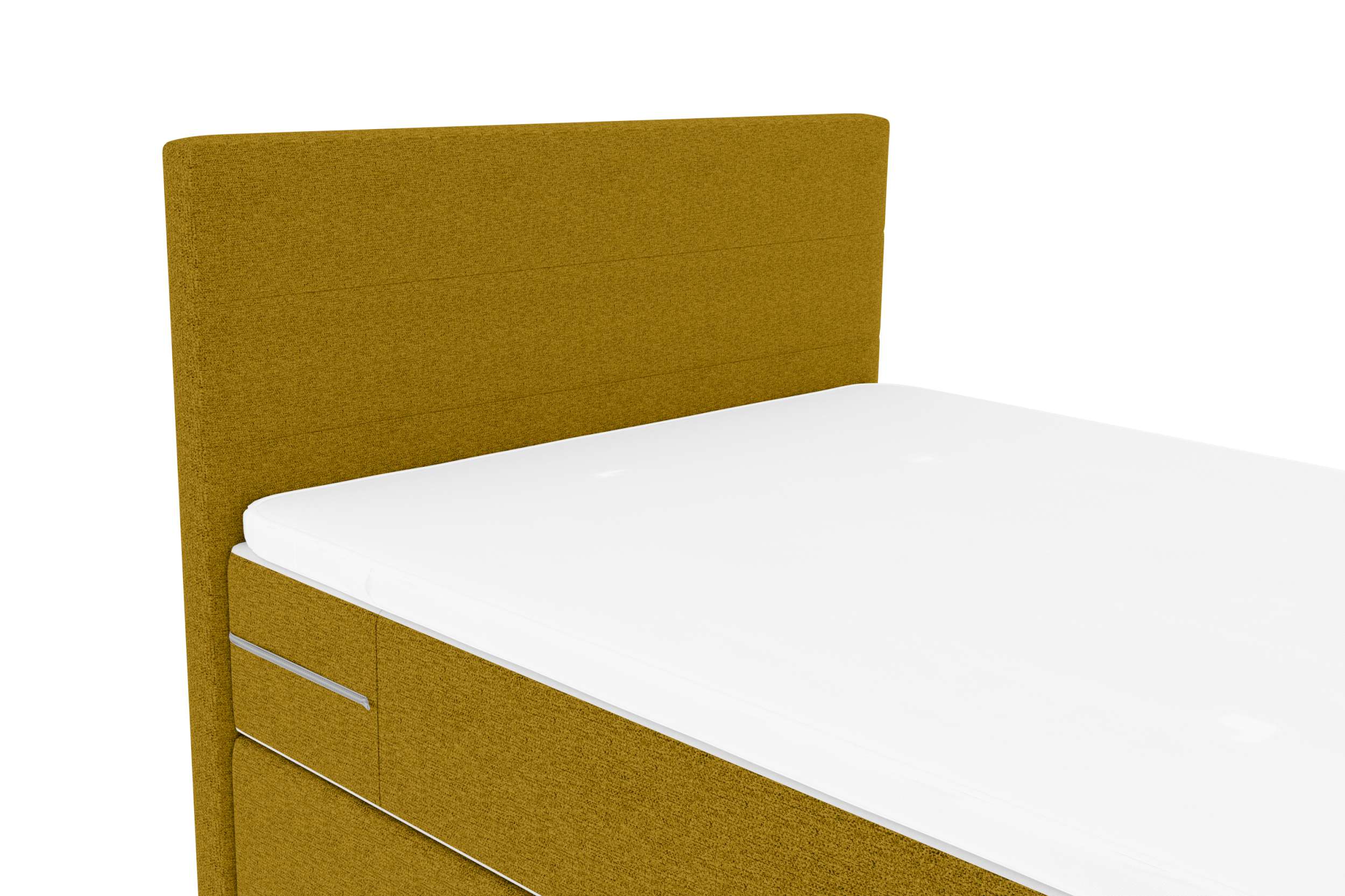 Boxspringbett Valerio Mini Webstoff Gelb