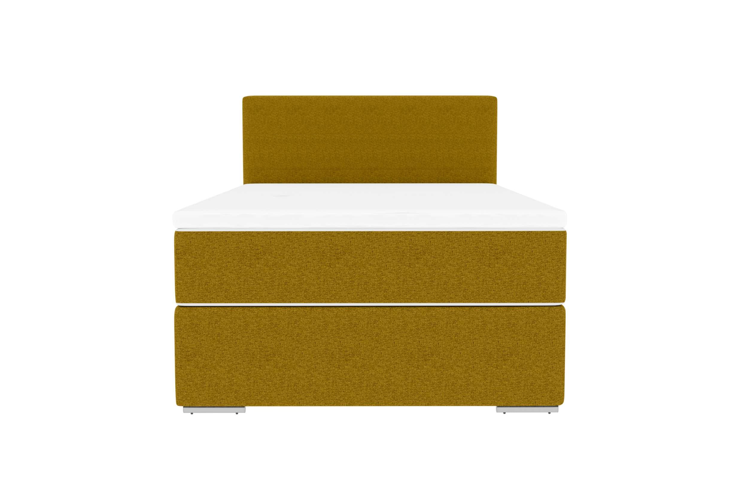 Boxspringbett Valerio Mini Webstoff Gelb