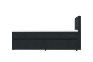 Boxspringbett Valerio Mini in Stoff Anthrazit