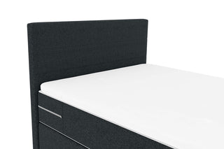 Boxspringbett Valerio Mini in Stoff Anthrazit