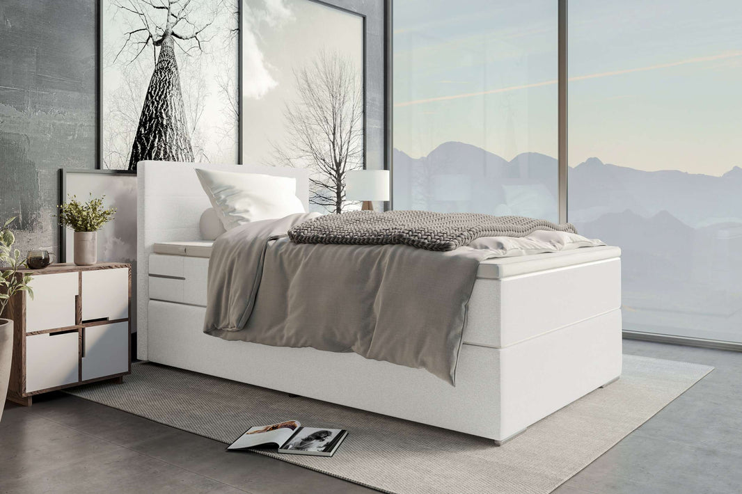 Boxspringbett Valerio Mini in Stoff