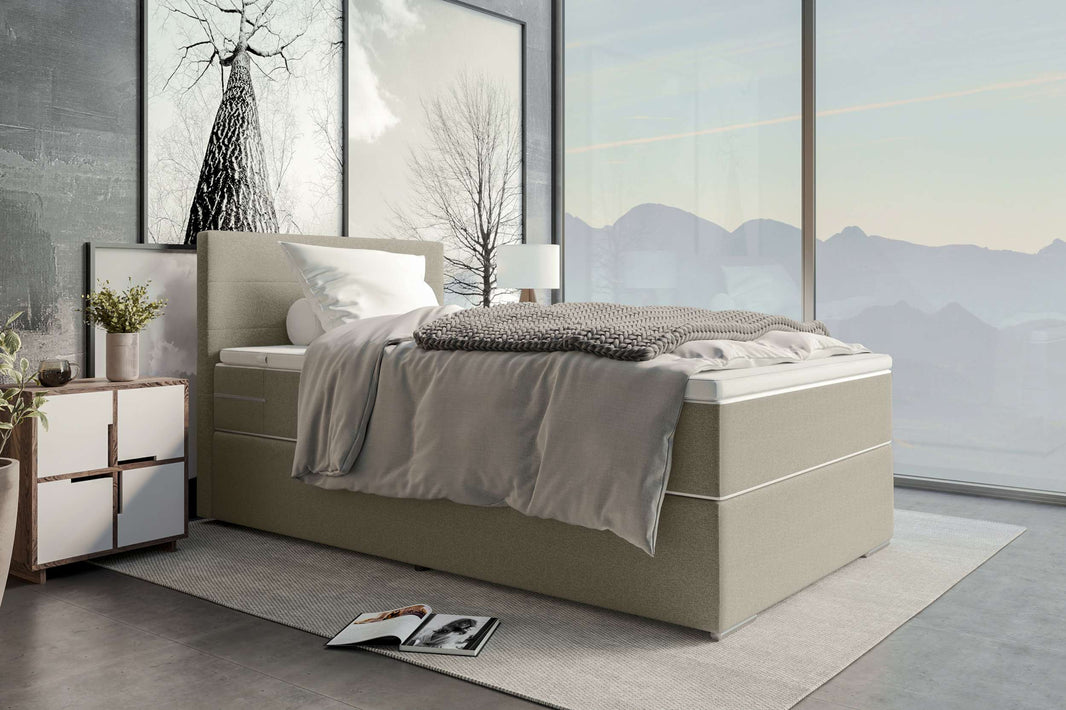 Boxspringbett Valerio Mini in Stoff