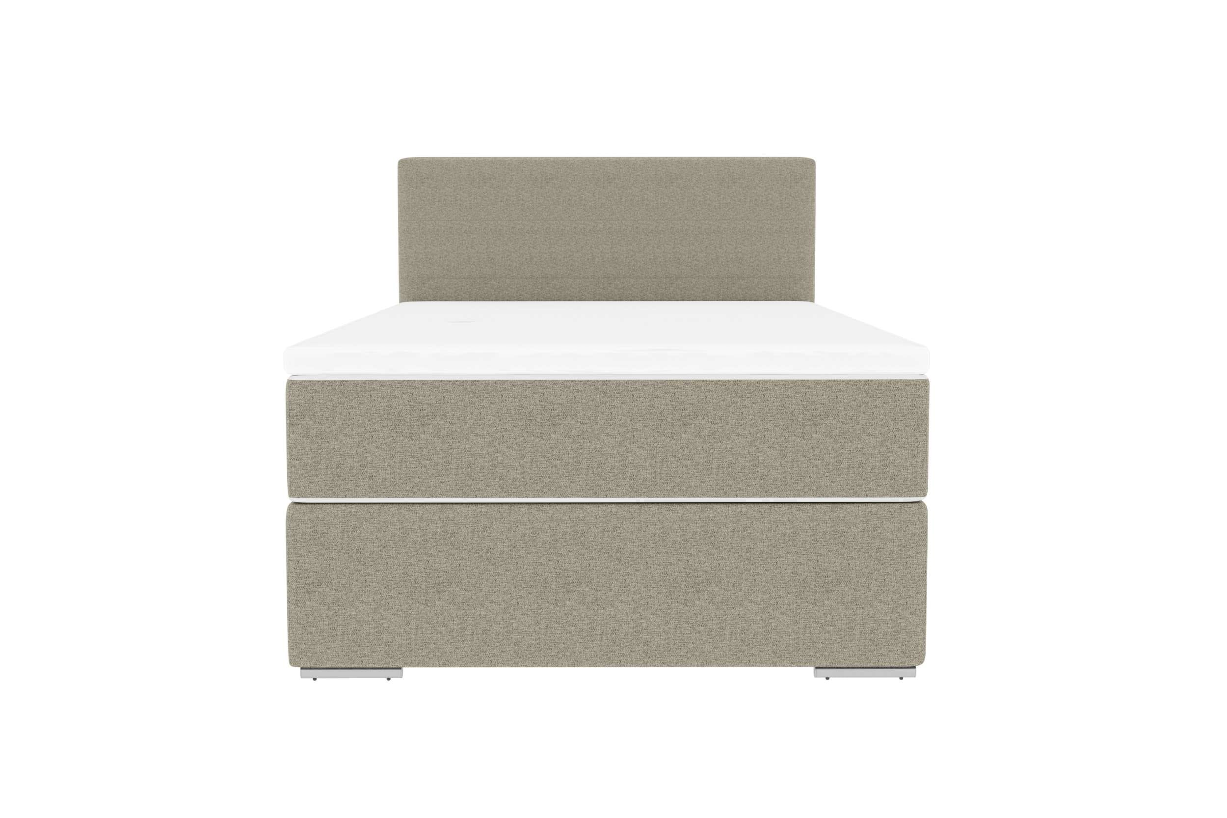 Boxspringbett Valerio Mini Webstoff Beige