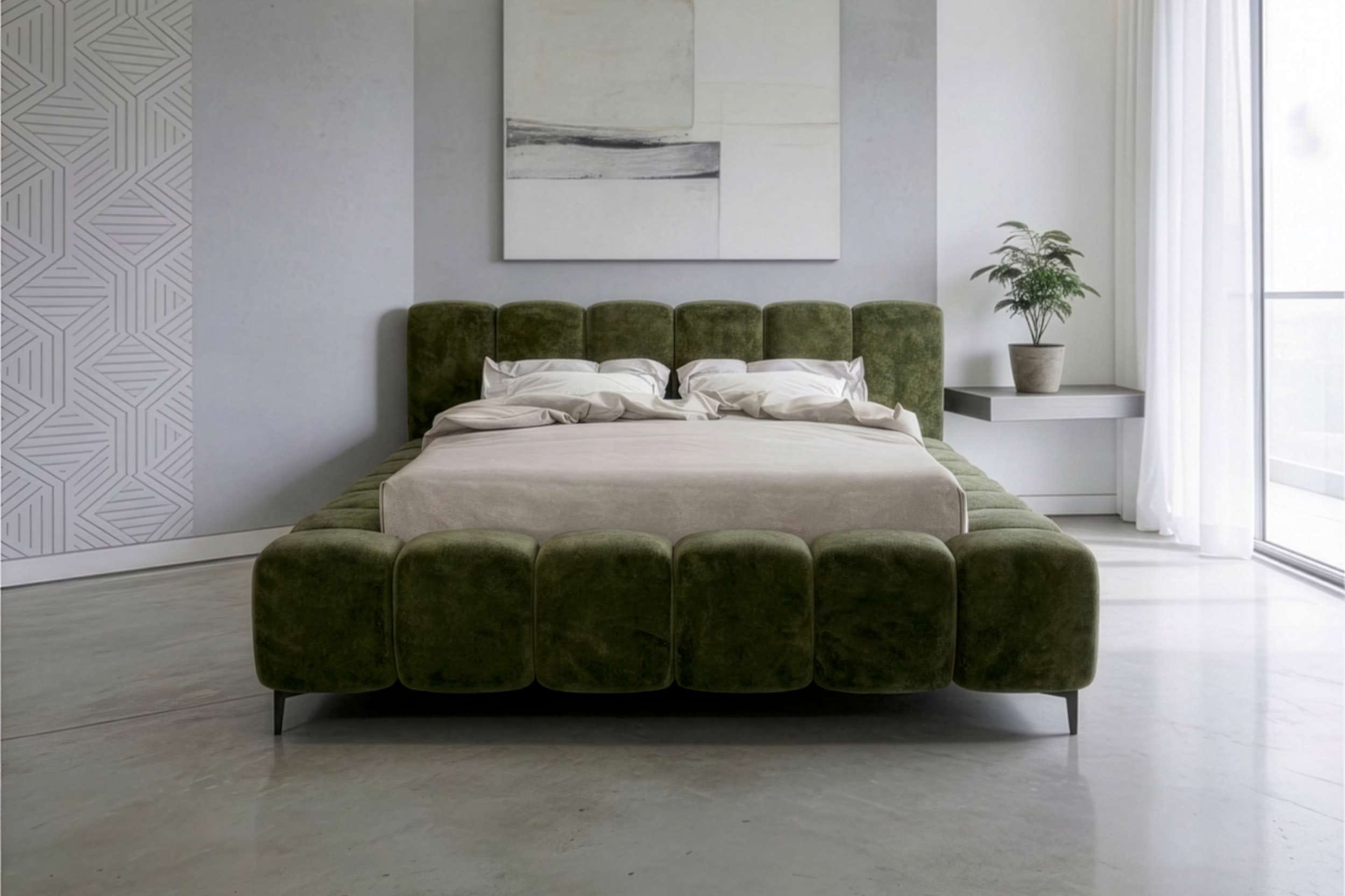 Polsterbett Lucinda Olive