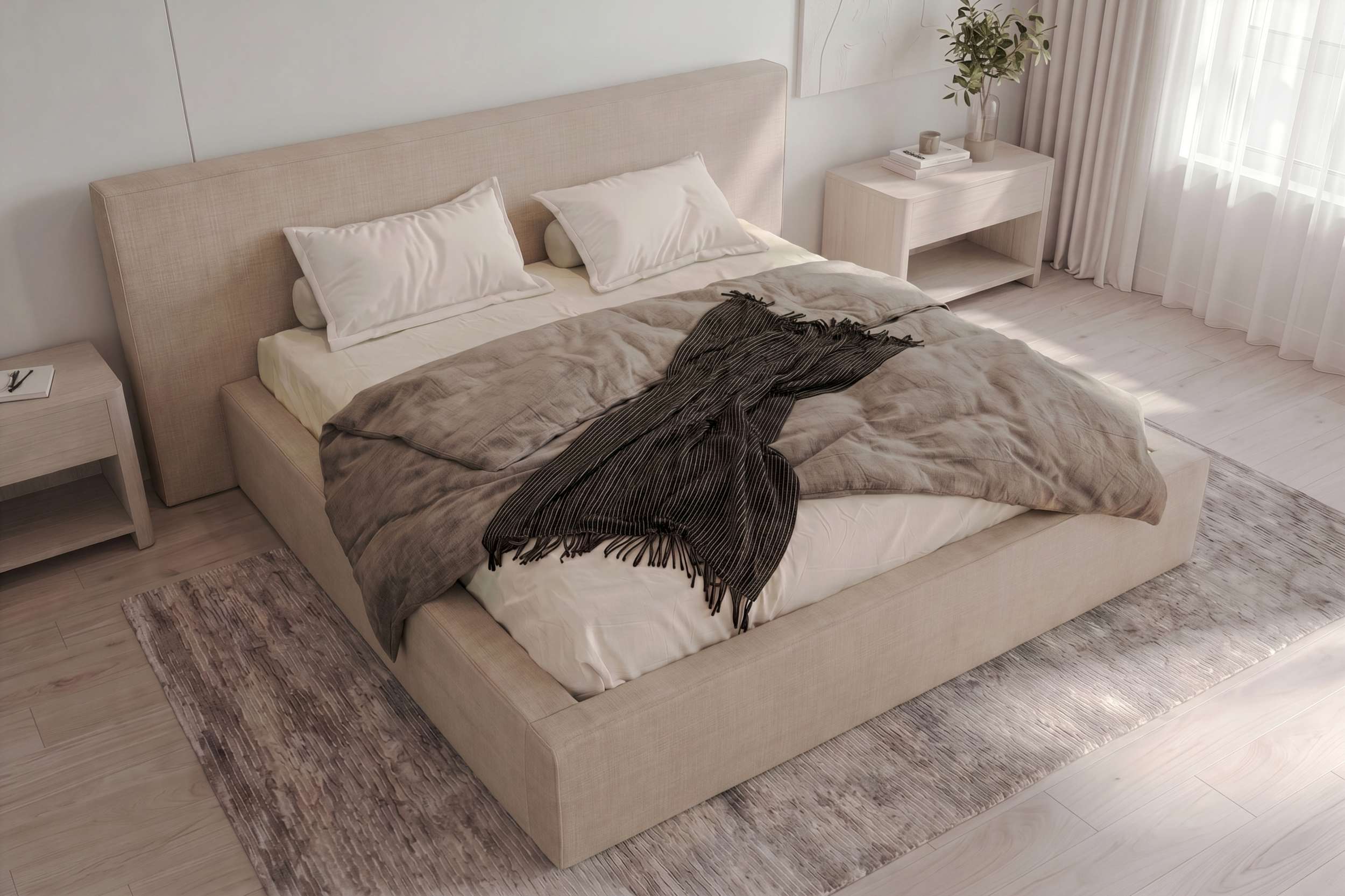 Polsterbett Orion Beige