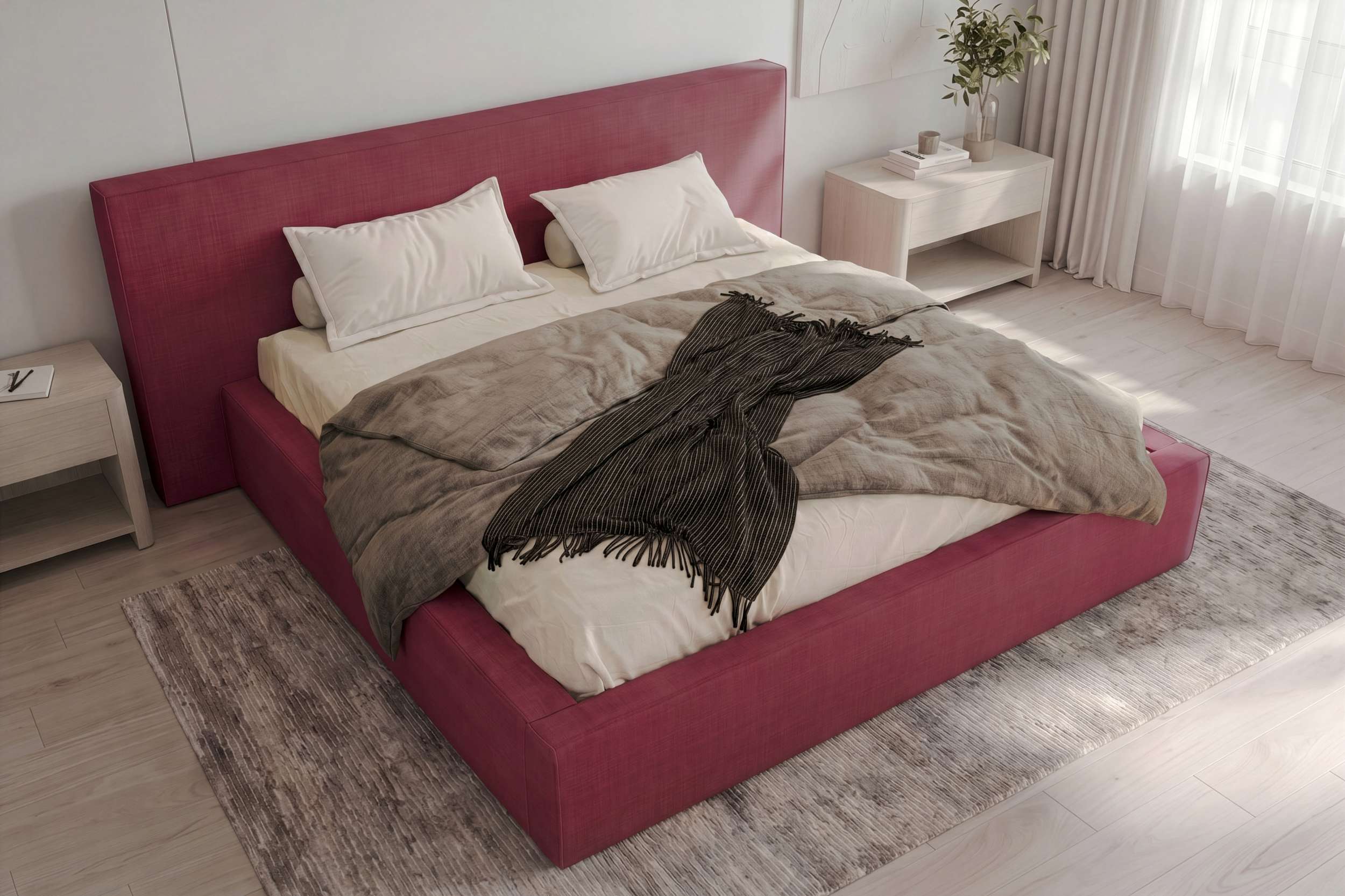 Polsterbett Orion Bordeaux