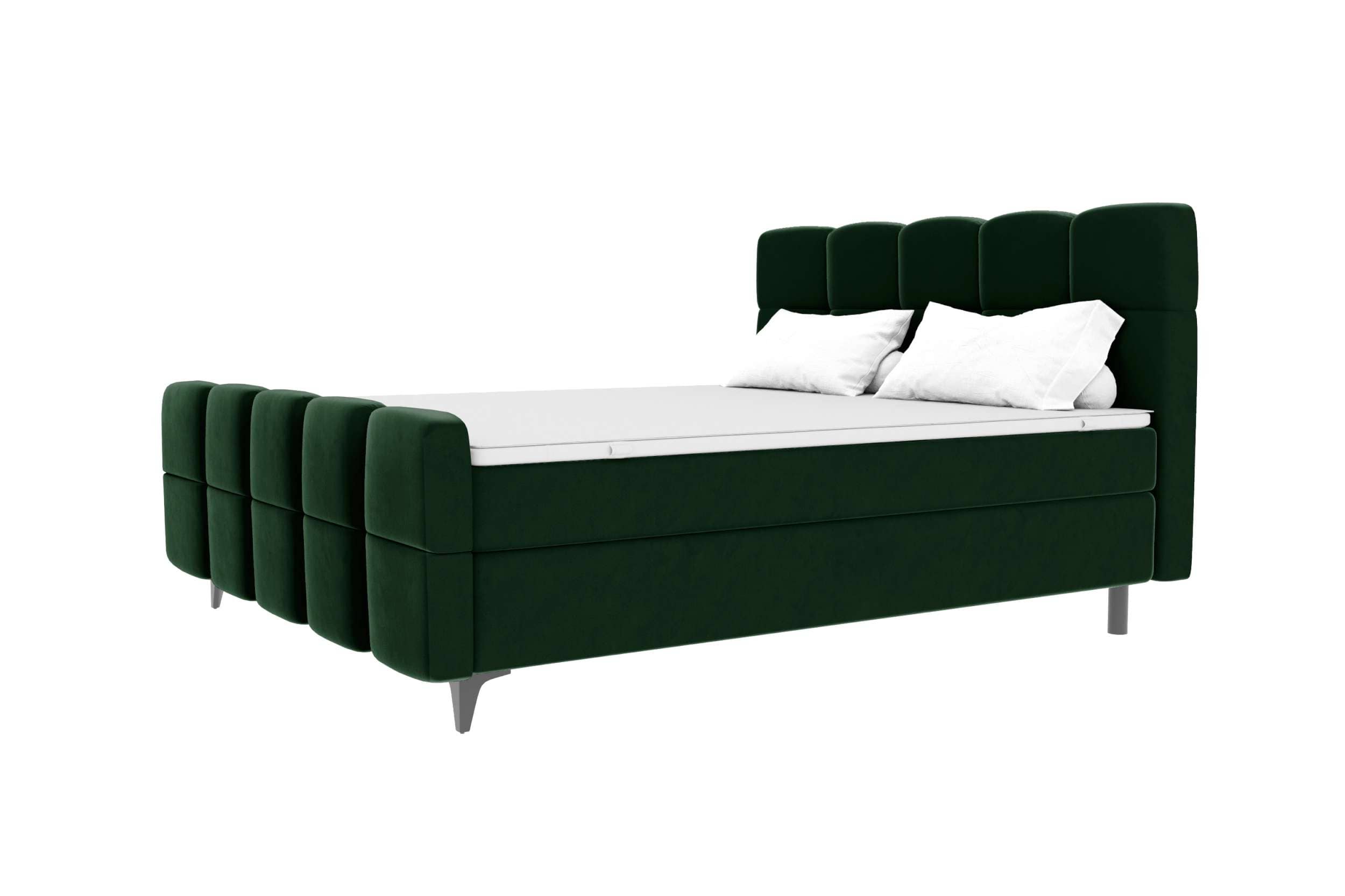 Boxspringbett Luna Dunkelgrün