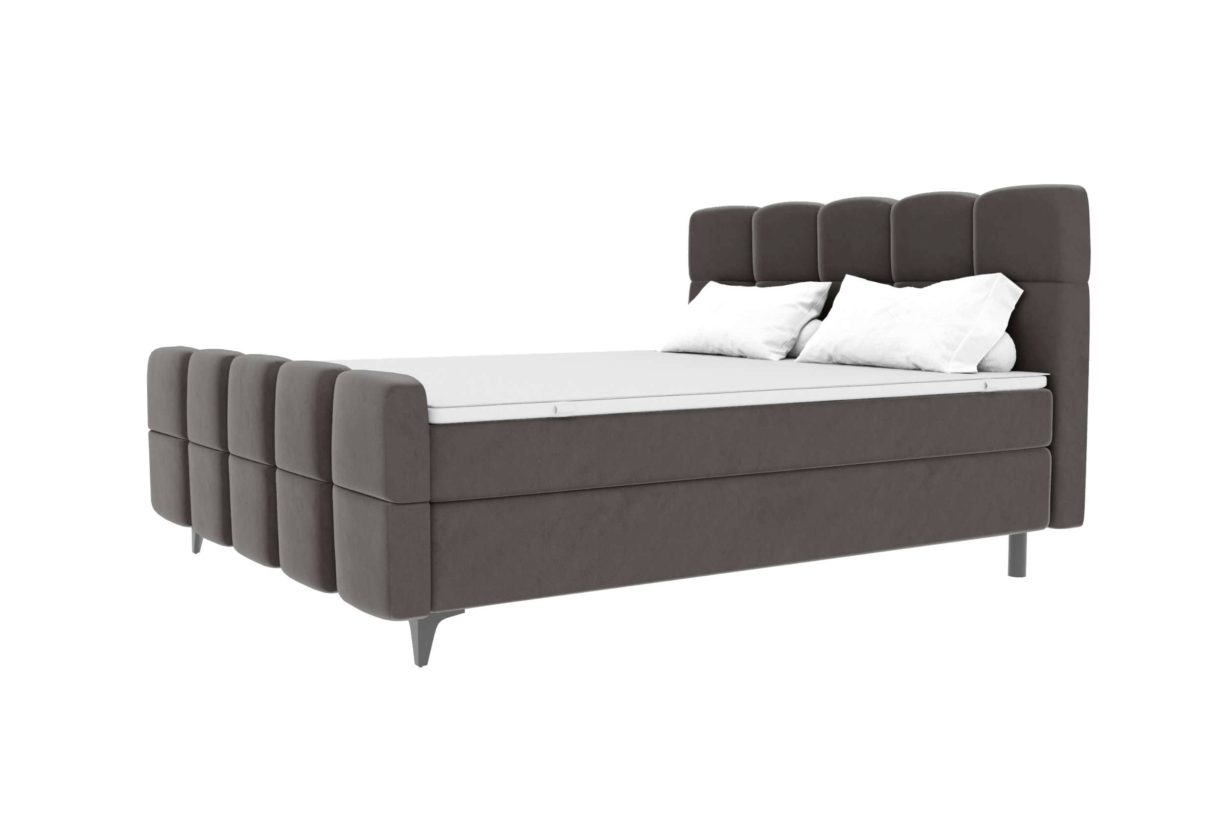 Boxspringbett Luna Grau