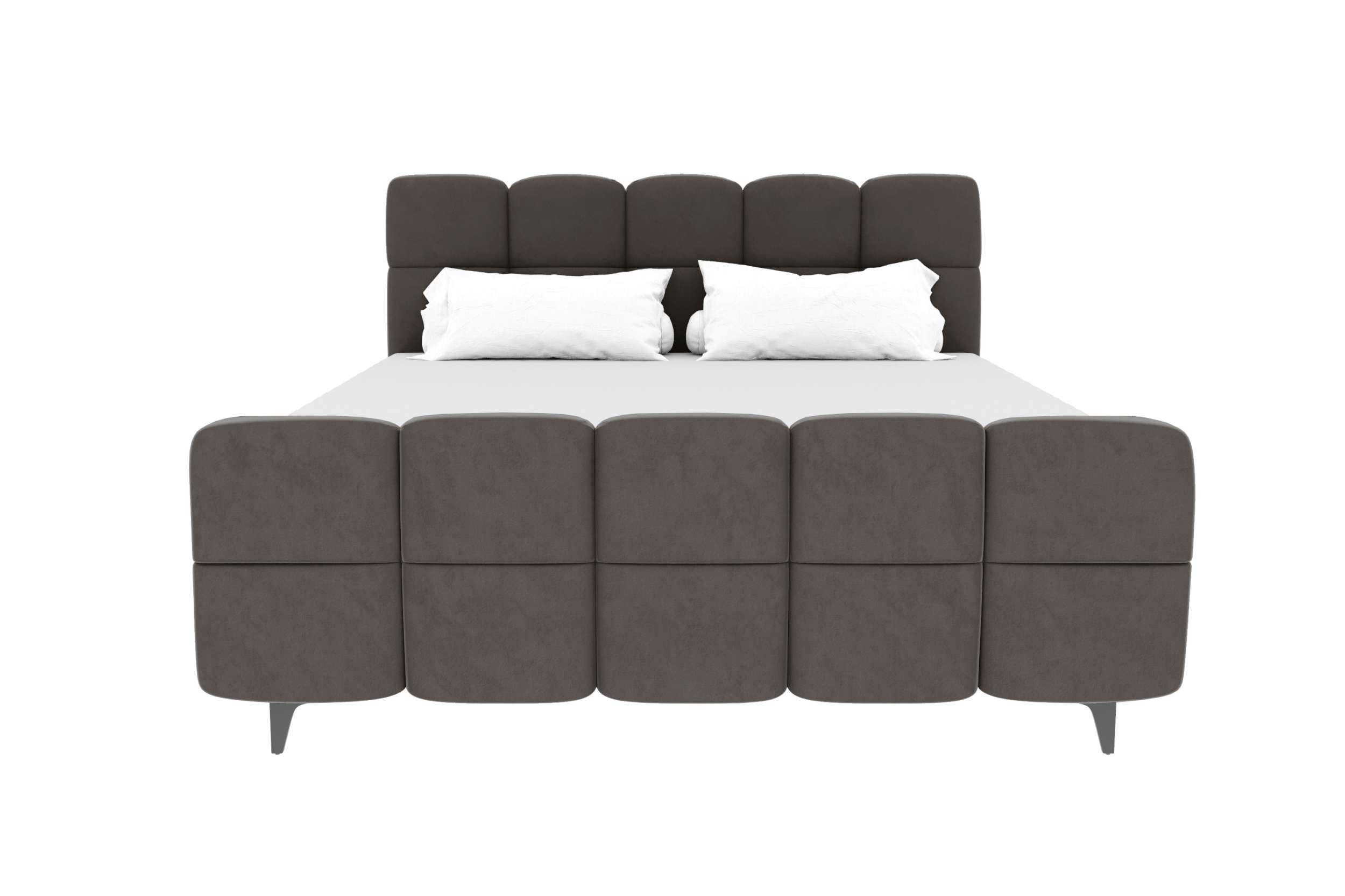 Boxspringbett Luna Grau